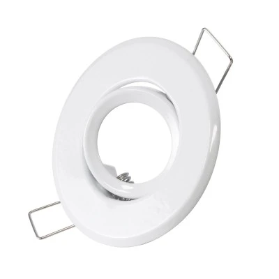 Χωνευτή κινούμενη βάση DELTA για σποτ MR11 σειρά με ντουί GU10/GU5.3 IP20 λευκό 7x7x2.1cm κοπή 5.5cm