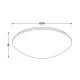 Πλαφονιέρα οροφής Φ285mm από λευκό plexiglass μονόφωτη για λάμπα με ντουί Ε27 Πλαφονιέρα οροφής Φ285mm από λευκό plexiglass μονόφωτη για λάμπα με ντουί Ε27