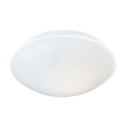 Φωτιστικό οροφής Φ430mm από λευκό plexiglass για 3 λάμπες με ντουί Ε27