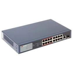 Switch Hikvision DS-3E0318P-E/M Unmanaged L2 PoE+ με 17 Θύρες Gigabit (1Gbps) Ethernet & 1 SFP θύρα