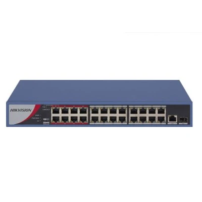 PoE+ Switch Hikvision DS-3E0326P-E/M Unmanaged L2 με 24 θύρες Gigabit (1Gbps) Ethernet & 1 SFP θύρα