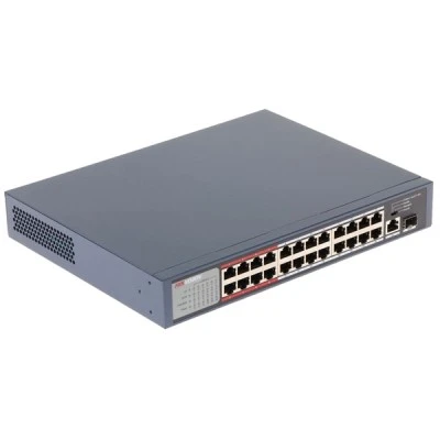 PoE+ Switch Hikvision DS-3E0326P-E/M Unmanaged L2 με 24 θύρες Gigabit (1Gbps) Ethernet & 1 SFP θύρα
