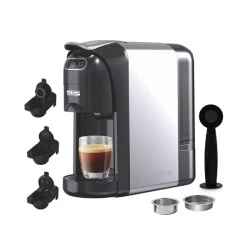 Μηχανή καφέ Espresso DSP με 3 βάσεις για κάψουλες 1400W 20bar αποσπώμενο διαφανές δοχείο νερού χωρητικότητας 0.7L