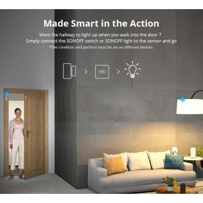 Alarm sensor πόρτας & παραθύρου SONOFF DW2-RF 433MHz συμβατό με IFTTT service Alarm sensor πόρτας & παραθύρου SONOFF DW2-RF 433MHz συμβατό με IFTTT service
