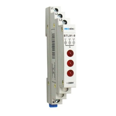 Ενδεικτική λυχνία ράγας τριπλή κόκκινη 3P 230V