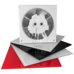 Εξαεριστήρας μπάνιου οικιακός airoxy dRim Φ100 8W με ανιχνευτή κίνησης 100m³/h από πλαστικό ABS