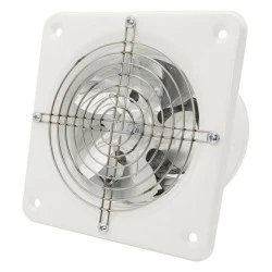 Εξαεριστήρας μπάνιου AIROXY ARK Φ160 32W με ροή αέρα 185m³h από ατσάλι  λευκό χρώμα 