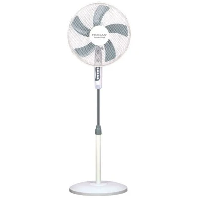Ανεμιστήρας με ορθοστάτη Φ40cm Telemax 3 ταχυτήτων 45W δυνατότητα ρύθμισης κλίσης και μέγιστο ύψος 1.30