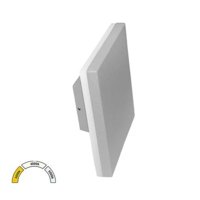 Led απλίκα έμμεσου φωτισμού τετράγωνη 10W με δυνατότητα επιλογής φωτισμού CCT γκρι χρώμα IP54 Led απλίκα έμμεσου φωτισμού τετράγωνη 10W με δυνατότητα επιλογής φωτισμού CCT γκρι χρώμα IP54