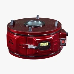 Αυτόνομος στρόγγυλος φούρνος LAFET 1100W GA-303 με αντίσταση πάνω-κάτω  εμαγιέ θάλαμο 32lt και διακόπτη on/off