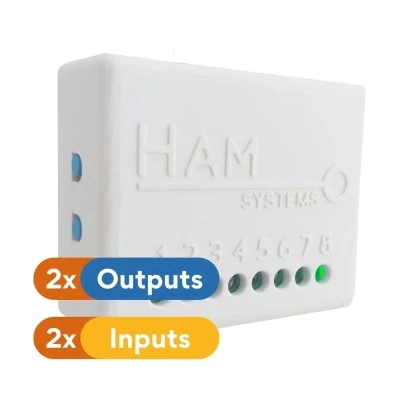 WiFi ρελέ για απομακρυσμένο έλεγχο γκαραζόπορτας HAM Relay με 2 εξόδους και 2 εισόδους