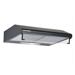 Απορροφητήρας ελεύθερος 60cm HB-1225 420 m³/h με 3 επίπεδα ταχύτητας και φίλτρα αλουμινίου μαύρο χρώμα