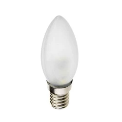 Λάμπα led filament κεράκι C35 Ε14 6W 230V 6000Κ ψυχρό λευκό φως 660lumen με γαλακτερό κάλυμμα