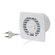 Εξαεριστήρας μπάνιου EUROPLAST E150WP λευκός Φ150 24W 300m3/h 230V με καλώδιο & διακόπτη