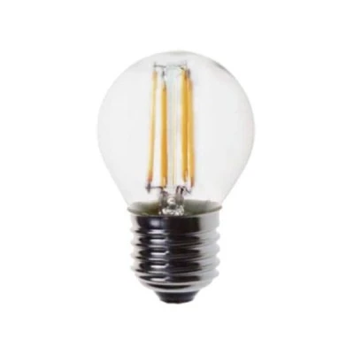 Λάμπα led filament σφαιρική G45 E27 ισχύος 4W 230V 2700k θερμό λευκό φως 440lumen