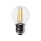 Λάμπα led filament σφαιρική G45 E27 ισχύος 4W 230V 2700k θερμό λευκό φως 440lumen