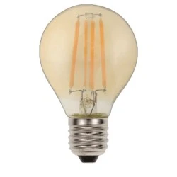 Λάμπα led filament σφαιρική amper P45 Ε27 4W 230V ντιμαριζόμενη 2400k θερμό λευκό φως 360lumen