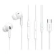 Earphones με μικρόφωνο CELEBRAT USB-C σύνδεση Φ10mm με μήκος καλωδίου 1.2m σε λευκό χρώμα Earphones με μικρόφωνο CELEBRAT USB-C σύνδεση Φ10mm με μήκος καλωδίου 1.2m σε λευκό χρώμα