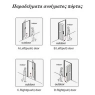 Ηλεκτρονική κλειδαριά αδιάβροχη και πυράντοχη μαύρη τεχνολογίας Mifare BLACK E3442 ORBITA