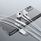 Earphones με μικρόφωνο  CELEBRAT με USB-C σύνδεση Φ14mm & μήκος καλωδίου 1.2m σε λευκό χρώμα 
