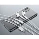 Earphones CELEBRAT με μικρόφωνο USB-C σύνδεση Φ14mm & μήκος καλωδίου 1.2m σε λευκό χρώμα