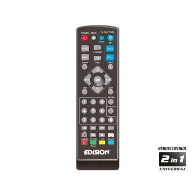 Δορυφορικός Δέκτης EDISION PROTON S2  Full HD H.264 σε μαύρο χρώμα με τηλεκοντρόλ