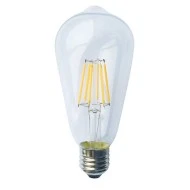 Λάμπα Led Filament ST64 αβοκάντο E27 8W 230V AC ενδιάμεσο φως 4000k 900lm δέσμης 360° 30000h