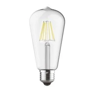 Λάμπα led αβοκάντο filament με ντουί Ε27 8W 230V 2700k θερμό λευκό φως 800lm με δυνατότητα ρύθμισης της έντασης φωτός & διάφανο κάλυμμα
