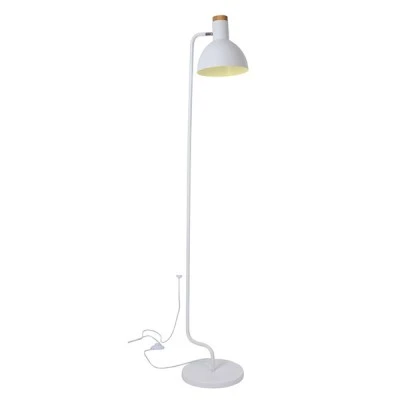 Επιδαπέδιο φωτιστικό BLASE 1xΕ27 30x28xh157cm λευκό από μέταλλο και ξύλο Επιδαπέδιο φωτιστικό BLASE 1xΕ27 30x28xh157cm λευκό από μέταλλο και ξύλο
