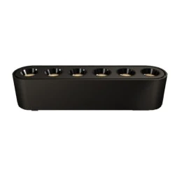 Led spot αλουμινίου 6W για μαγνητικές μονοφασικές ράγες DC48V 4000k ενδιάμεσο λευκό φως 550lm & σε χρώμα μαύρο