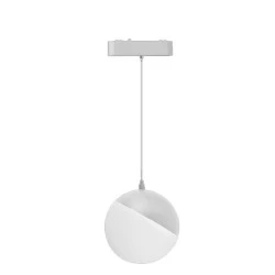 Led spot αλουμινίου 10W λευκό για μαγνητικές μονοφασικές ράγες DC48V 4000k ενδιάμεσο λευκό φως 1030lm 135° 