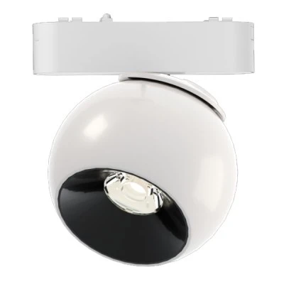 Led spot αλουμινίου 12W λευκό για μαγνητικές μονοφασικές ράγες DC48V 4000k ενδιάμεσο λευκό φως 1200lm 36° Led spot αλουμινίου 12W λευκό για μαγνητικές μονοφασικές ράγες DC48V 4000k ενδιάμεσο λευκό φως 1200lm 36°
