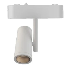 Led spot αλουμινίου 8W λευκό για μαγνητικές μονοφασικές ράγες DC48V 4000k ενδιάμεσο λευκό φως 800lm & χρόνο ζωής 25.000h