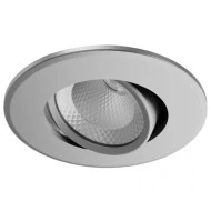 LED φωτιστικό spot 3.1W 4000k ενδιάμεσο λευκό φως DownLight COB κινητό  45⁰ 210lm σε χρώμα Brush Nickel