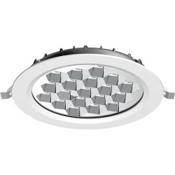 LED Panel Silver HighPower 34.5W 100-240V 4000k ενδιάμεσο φως 4250lm δέσμης 60° & σταγανότητας IP20 