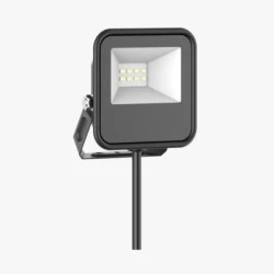 Προβολέας LED FloodLight black 10W 230V 4000k ενδιάμεσο λευκό φως 900lm δέσμης 110° στεγανός IP65