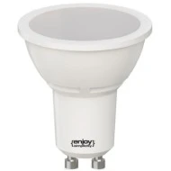 Λάμπα LED GU10 5W 230V 4000k ενδιάμεσο λευκό φως 400lm δέσμης 100° Ø50mm 25000h