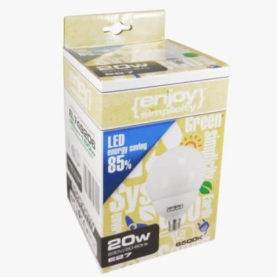 Λάμπα led Ρ45 Ε27 BALL G120 20W 6500k ψυχρό λευκό φως 2452lm δέσμης 200° 15000h Λάμπα led Ρ45 Ε27 BALL G120 20W 6500k ψυχρό λευκό φως 2452lm δέσμης 200° 15000h
