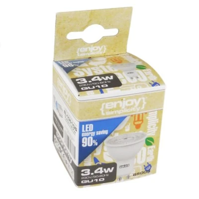 Λάμπα LED GU10 Ø50mm 6.6W θερμό φως 3000k 650lm δέσμης 110° διάρκειας 15000h Λάμπα LED GU10 Ø50mm 6.6W θερμό φως 3000k 650lm δέσμης 110° διάρκειας 15000h