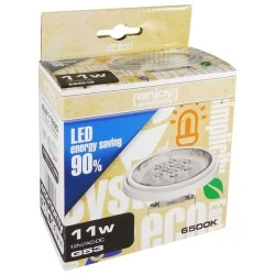 Λάμπα LED AR111 G53 11.5W 12V ενδιάμεσο φως 4000k 900lm δέσμης 24° ντιμαριζόμενη