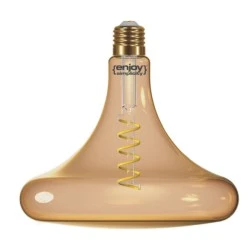 Λάμπα LED SPIRAL Filament T180 AMBER 4W E27 θερμό λευκό φως 2000k 250lm ντιμαριζόμενη