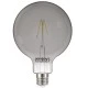 Λάμπα led Filament filament smoky E27 4.5W 230V G125 4000k ενδιάμεσο λευκό φως 250lm ντιμαριζόμενη