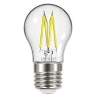 Λάμπα led Filament clear P45 E27 4W 230V 4000k ενδιάμεσο λευκό φως 450lm δέσμης 320° 15000h