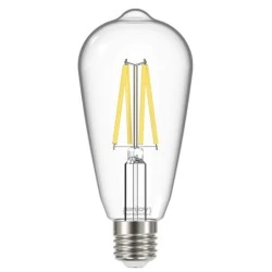 Λάμπα led Filament clear αβοκάντο ST64 E27 8W 230V 2700k θερμό λευκό φως 1060lm δέσμης 320°