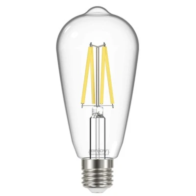 Λάμπα led Filament clear αβοκάντο ST64 E27 8W 230V 6500k ψυχρό λευκό φως 1060lm δέσμης 320°