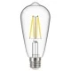 Λάμπα led Filament clear αβοκάντο ST64 E27 8W 230V 6500k ψυχρό λευκό φως 1060lm δέσμης 320°