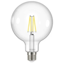 Λάμπα led Filament clear globe G125 E27 7.2W 230V 4000k ενδιάμεσο λευκό φως 806lm δέσμης 320° 15000h