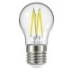 Λάμπα LED σφαιρική Filament CLEAR E27 P45 5.5W θερμό φως 3000k 806lm δέσμης 320° 15000h Λάμπα LED σφαιρική Filament CLEAR E27 P45 5.5W θερμό φως 3000k 806lm δέσμης 320° 15000h