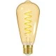 Λάμπα LED FILAMENT SPIRAL αβοκάντο AMBER ST64 E27 4.8W θερμό φως 2000k 350lm δέσμης 320° 15000h Λάμπα LED FILAMENT SPIRAL αβοκάντο AMBER ST64 E27 4.8W θερμό φως 2000k 350lm δέσμης 320° 15000h