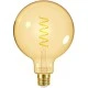 Λάμπα LED FILAMENT SPIRAL AMBER E27 G125 4.8W θερμό φως 2000k 350lm δέσμης 320° 15000h Λάμπα LED FILAMENT SPIRAL AMBER E27 G125 4.8W θερμό φως 2000k 350lm δέσμης 320° 15000h